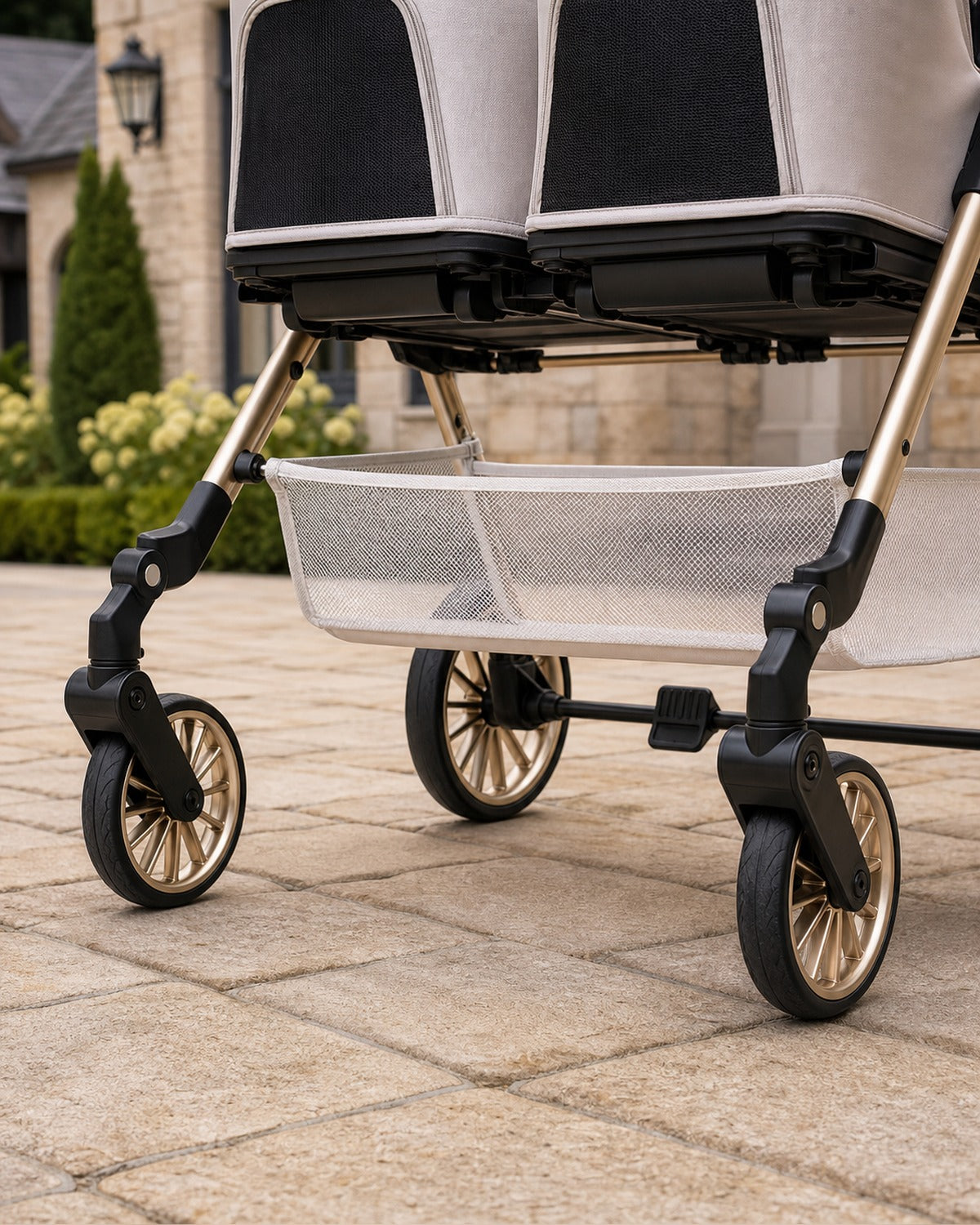 A6-1 twin detachable cabin pet stroller image 08