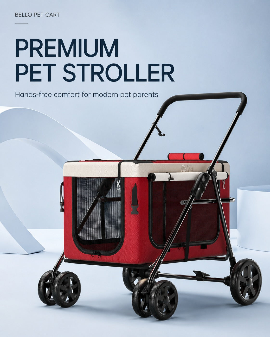 D1 Detachable Comfort Pet Stroller product detail 13.