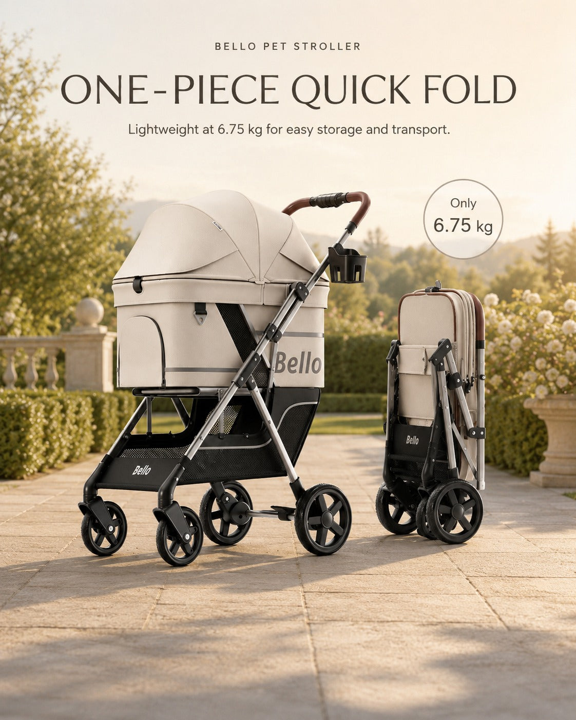 D2 Compact One-Piece Pet Stroller product detail 11.