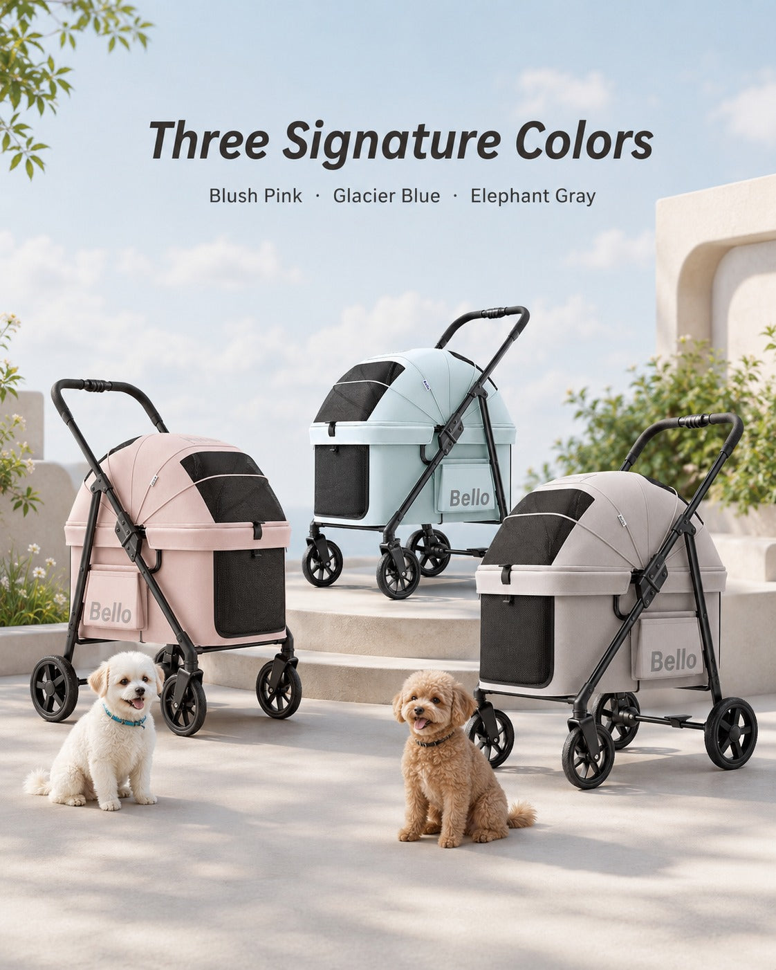 D6 One-Piece Long Cabin Pet Stroller product detail 9.