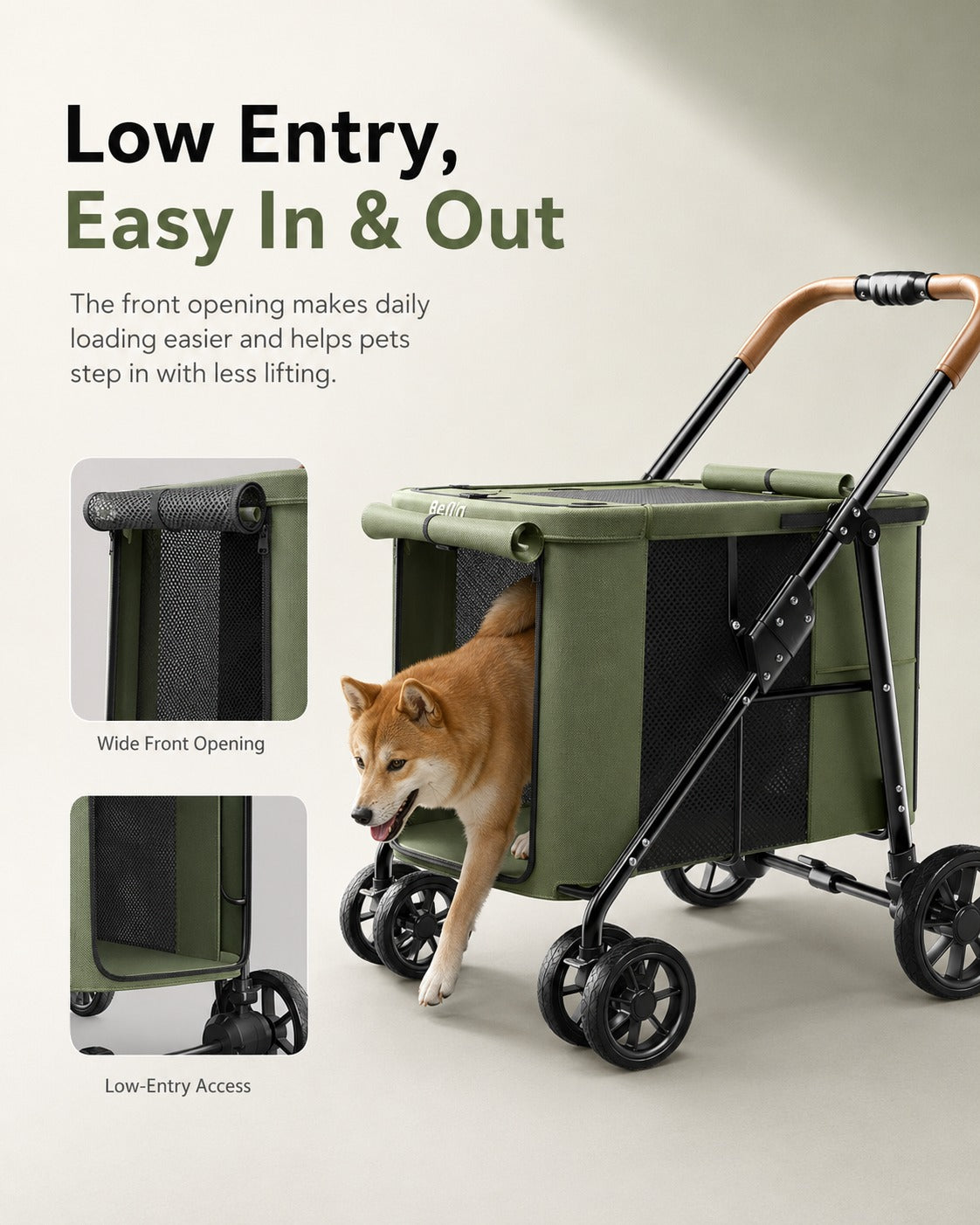 D7 Large One-Piece Pet Stroller product detail 9.