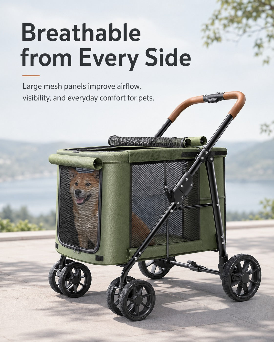 D7 Large One-Piece Pet Stroller product detail 11.