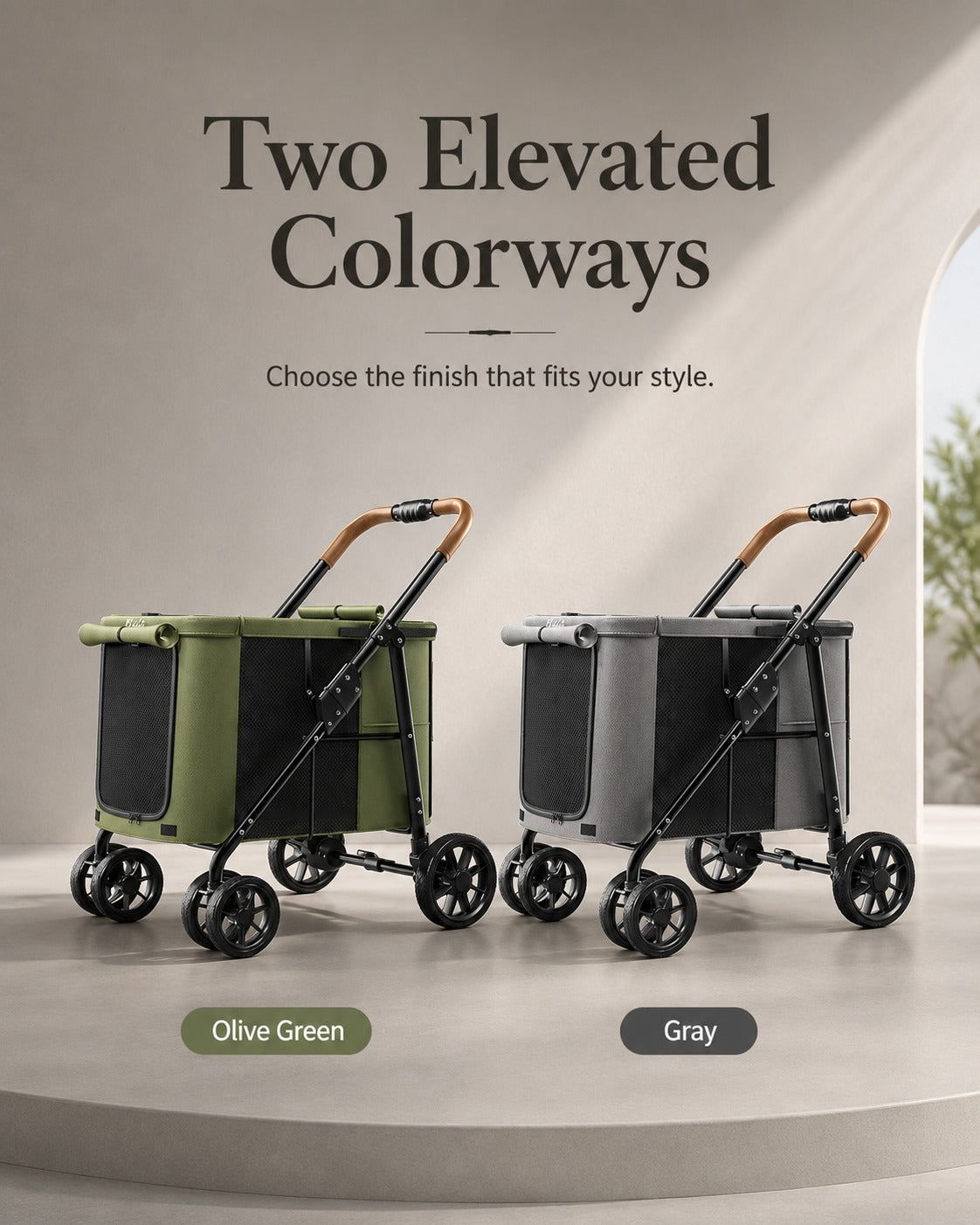 D7 Large One-Piece Pet Stroller product detail 14.