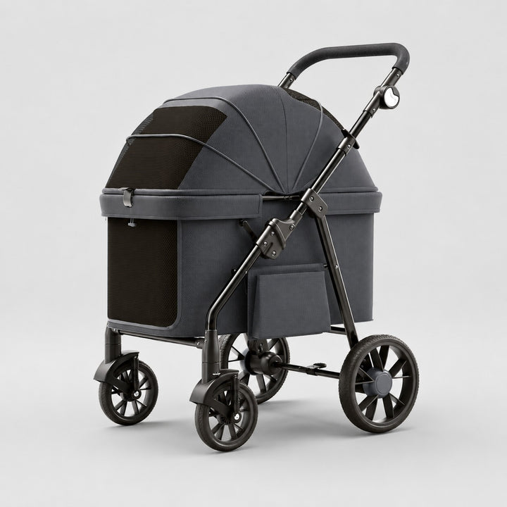 D9 Large Cabin Pet Stroller in Black.