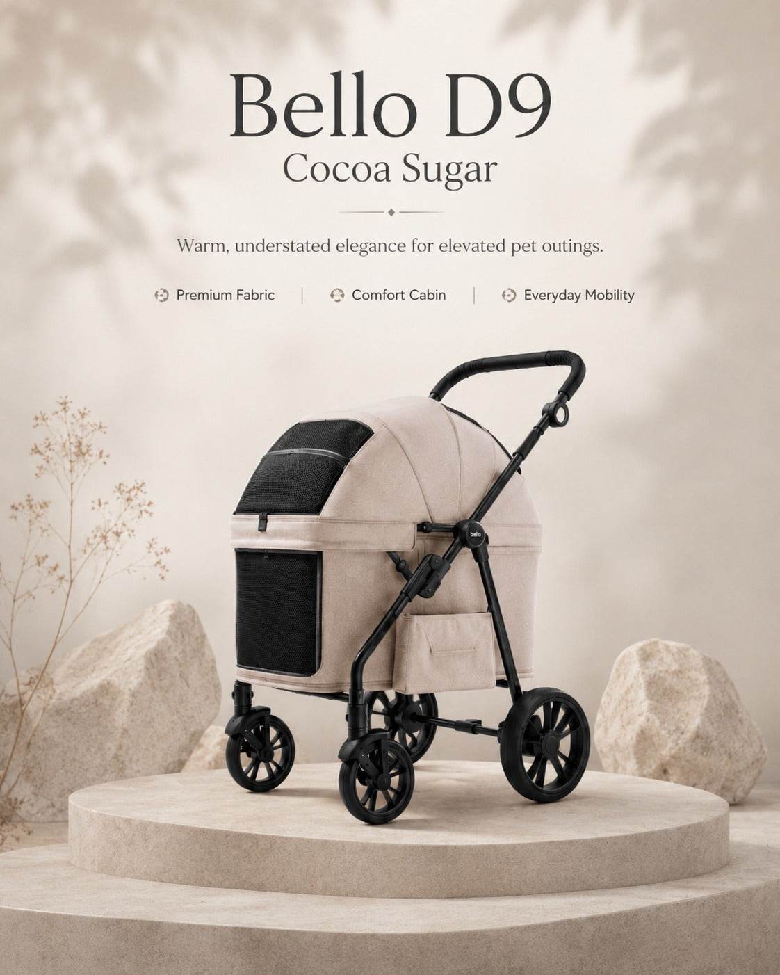 D9 Large Cabin Pet Stroller product detail 11.