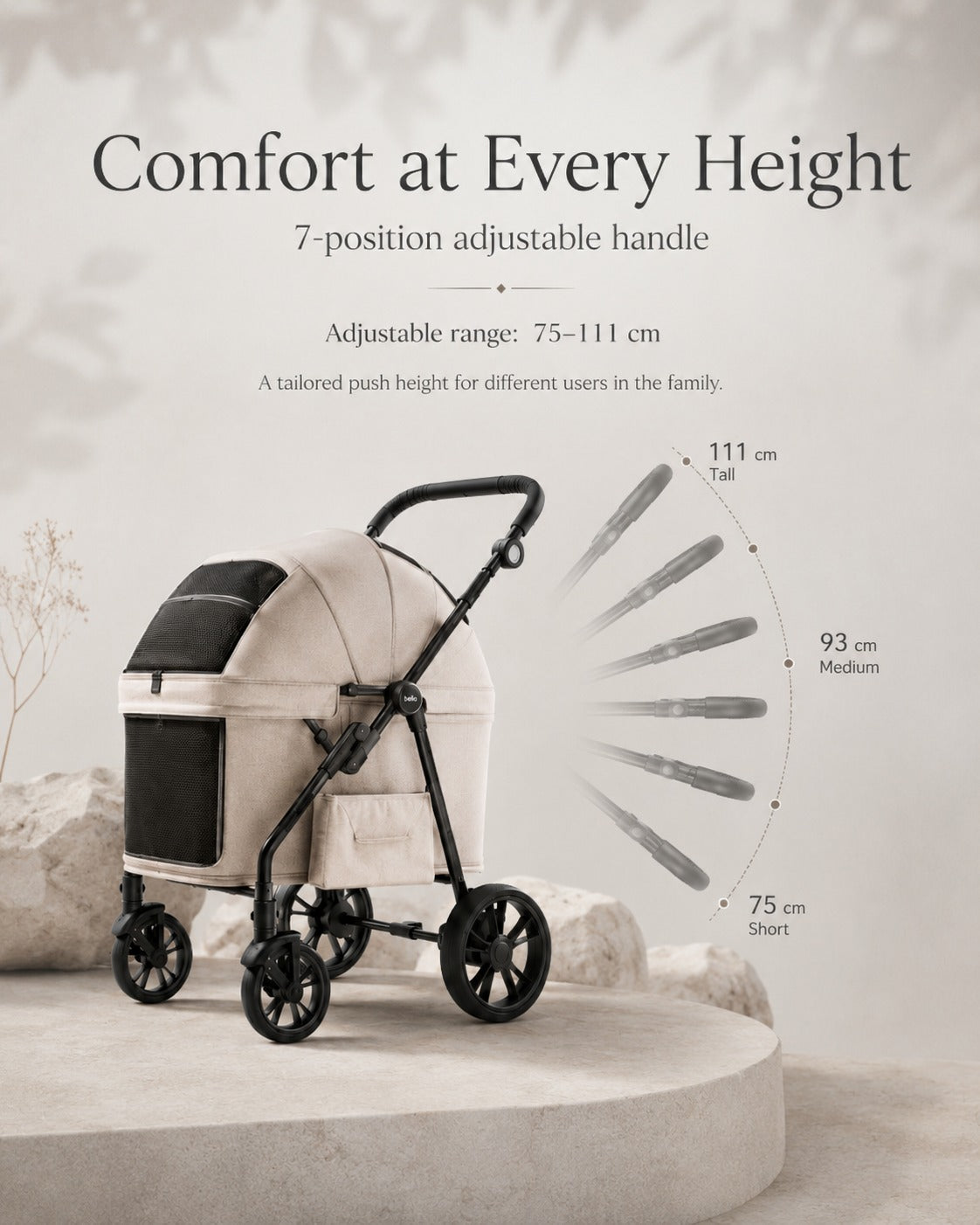 D9 Large Cabin Pet Stroller product detail 12.