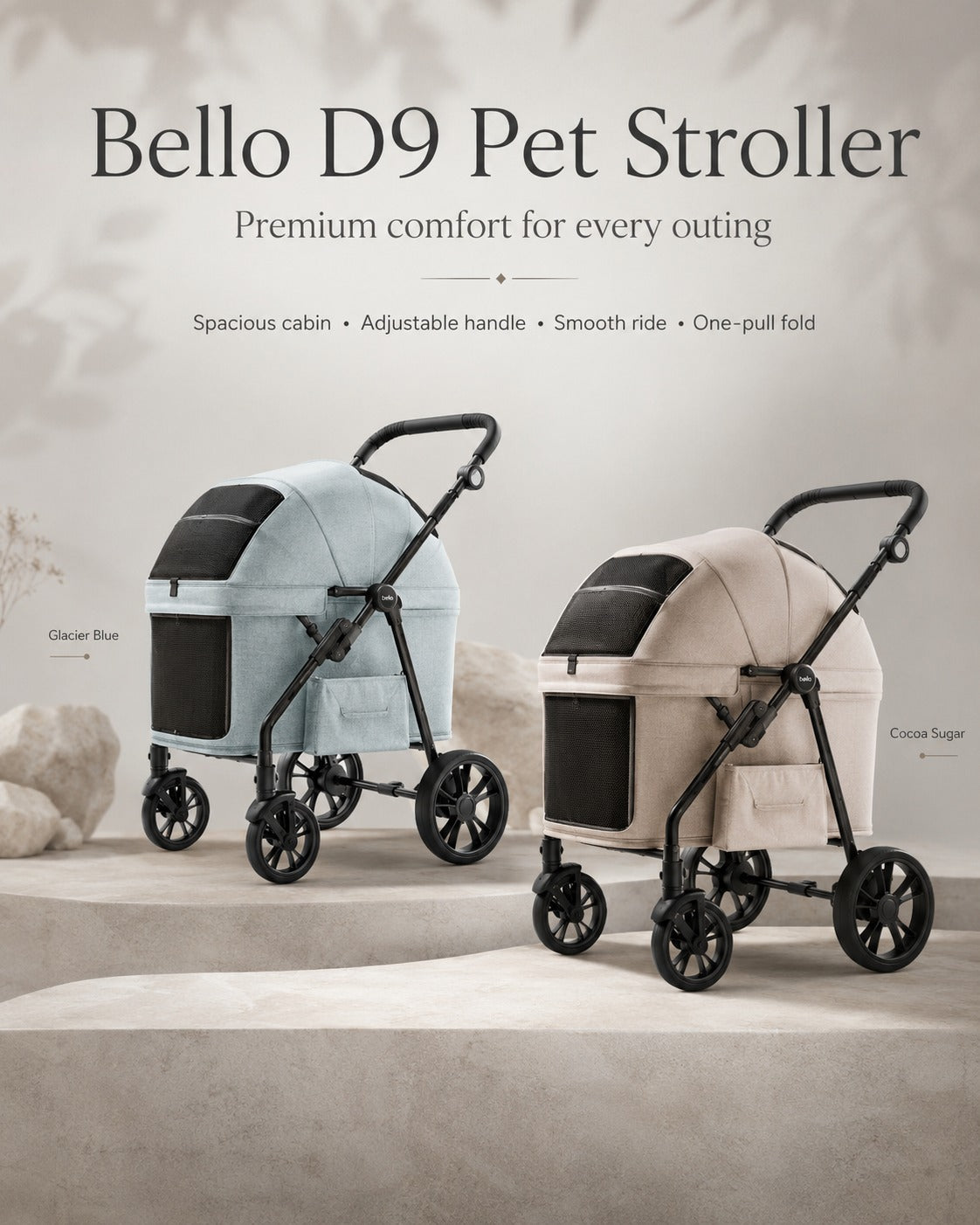 D9 Large Cabin Pet Stroller product detail 14.