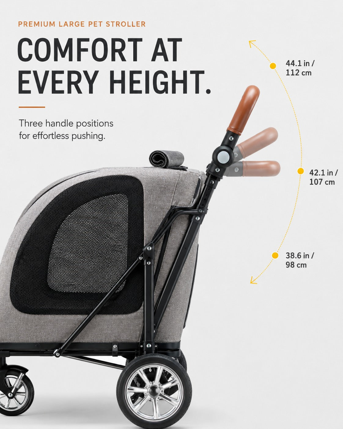 DH02XM Giant Capacity Pet Stroller