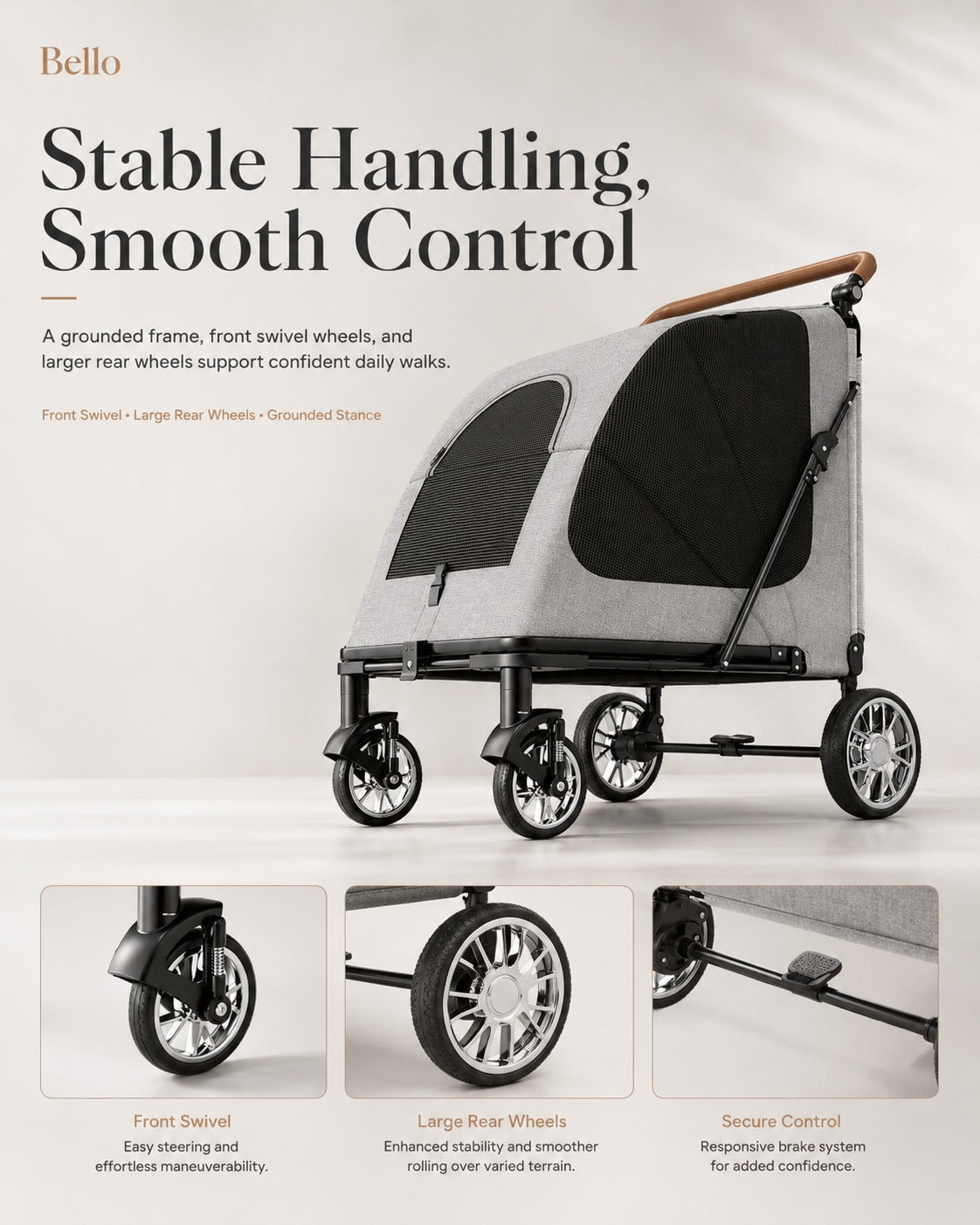 DH02XM Giant Capacity Pet Stroller product detail 13.