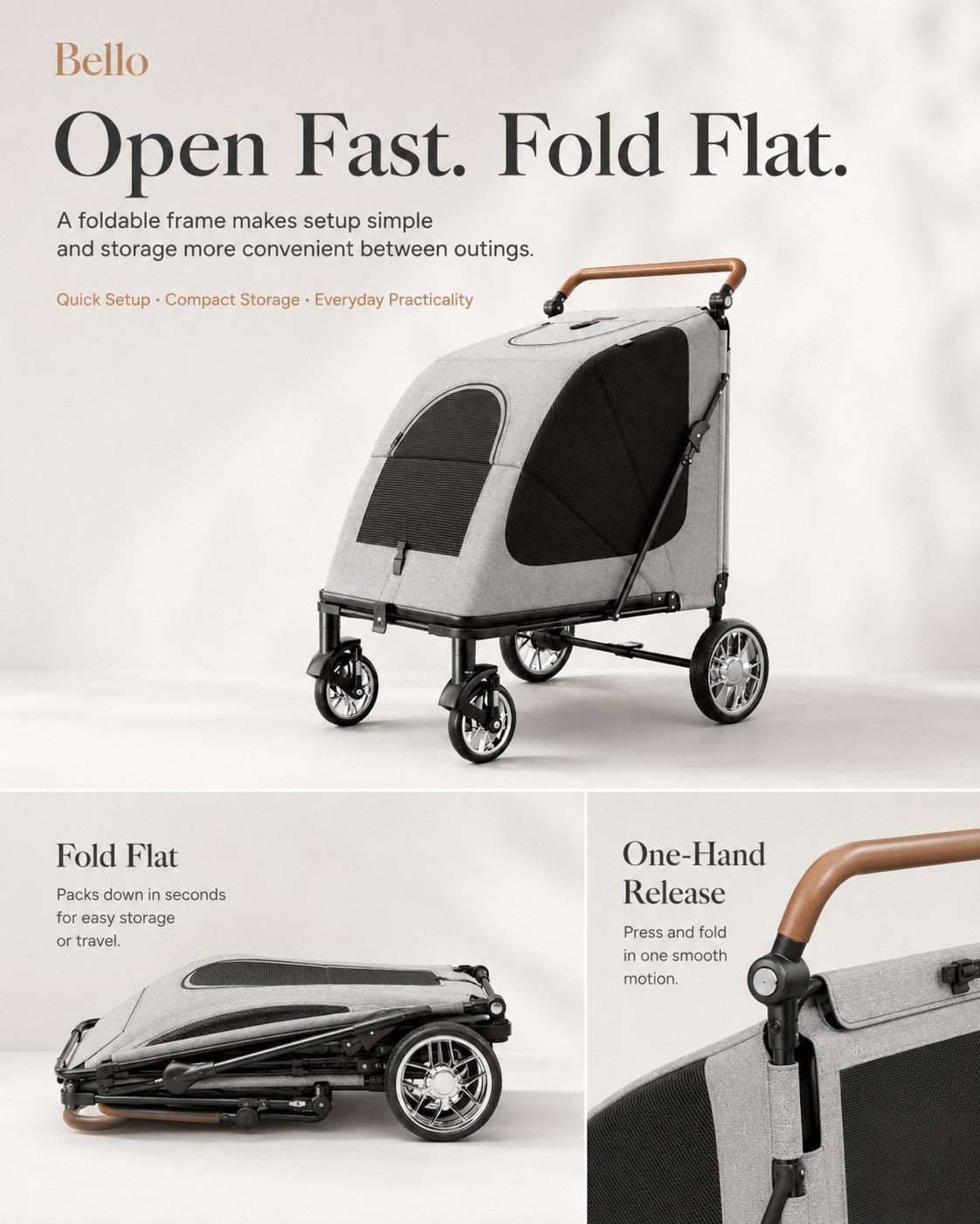 DH02XM Giant Capacity Pet Stroller product detail 14.