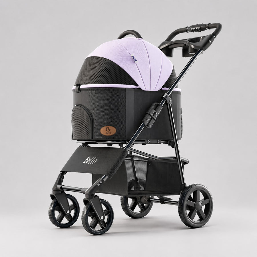 K3 Detachable Cabin Pet Stroller in Purple.