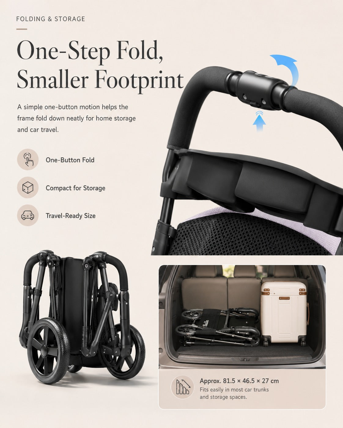 K3 Detachable Cabin Pet Stroller product detail 8.