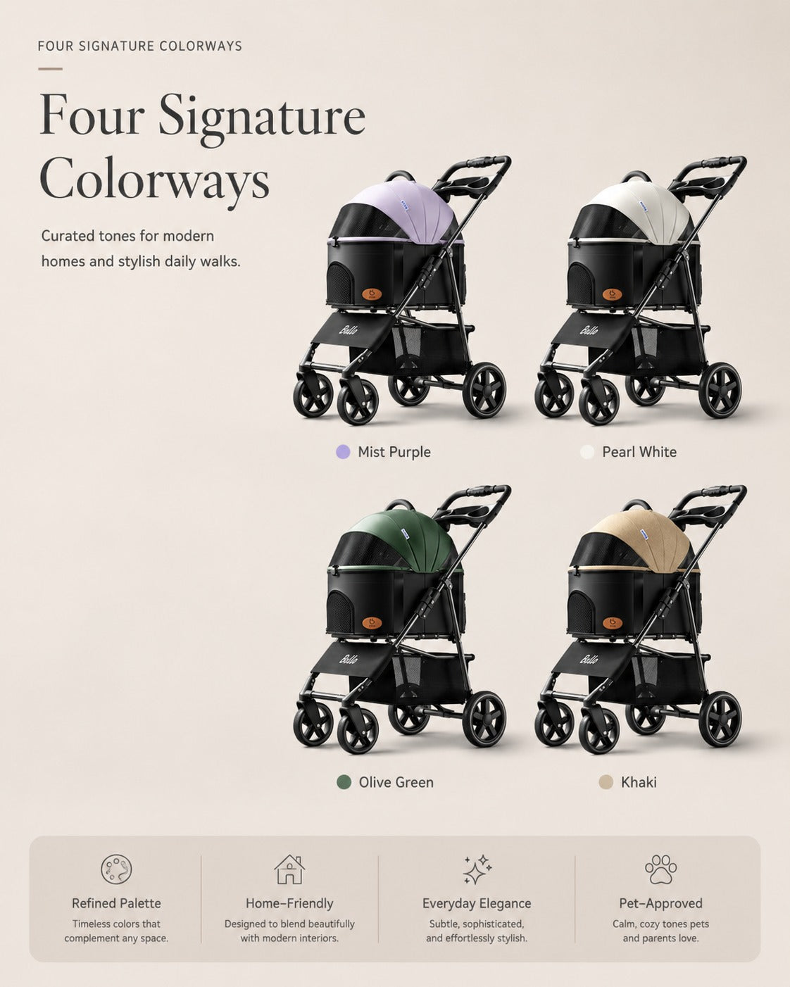 K3 Detachable Cabin Pet Stroller product detail 13.
