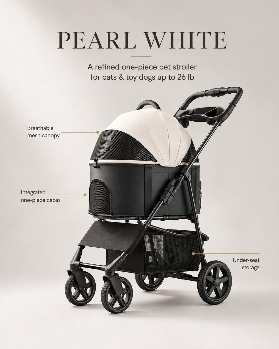 K3 One-Piece Pet Stroller product detail 2.