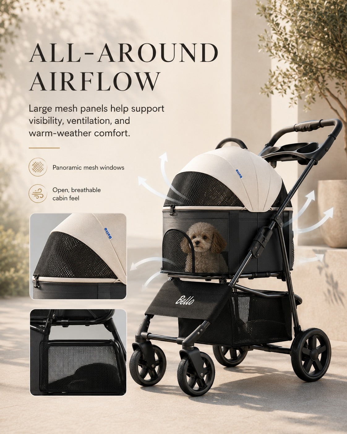 K3 One-Piece Pet Stroller product detail 5.