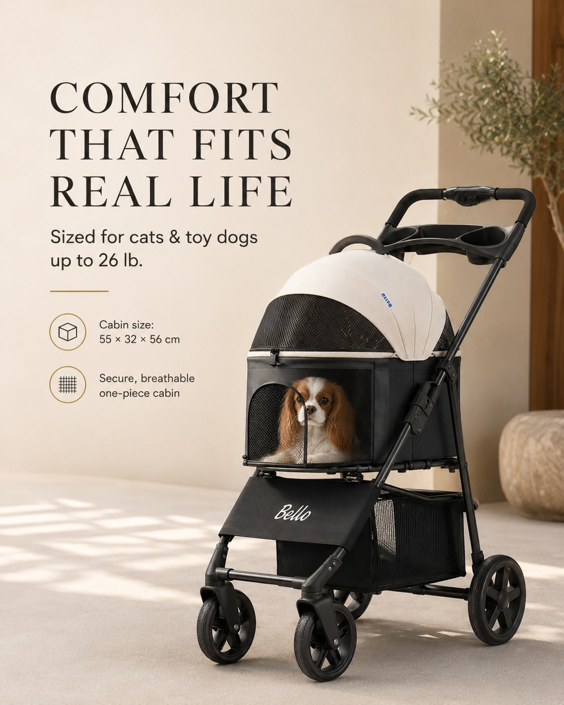 K3 One-Piece Pet Stroller product detail 7.