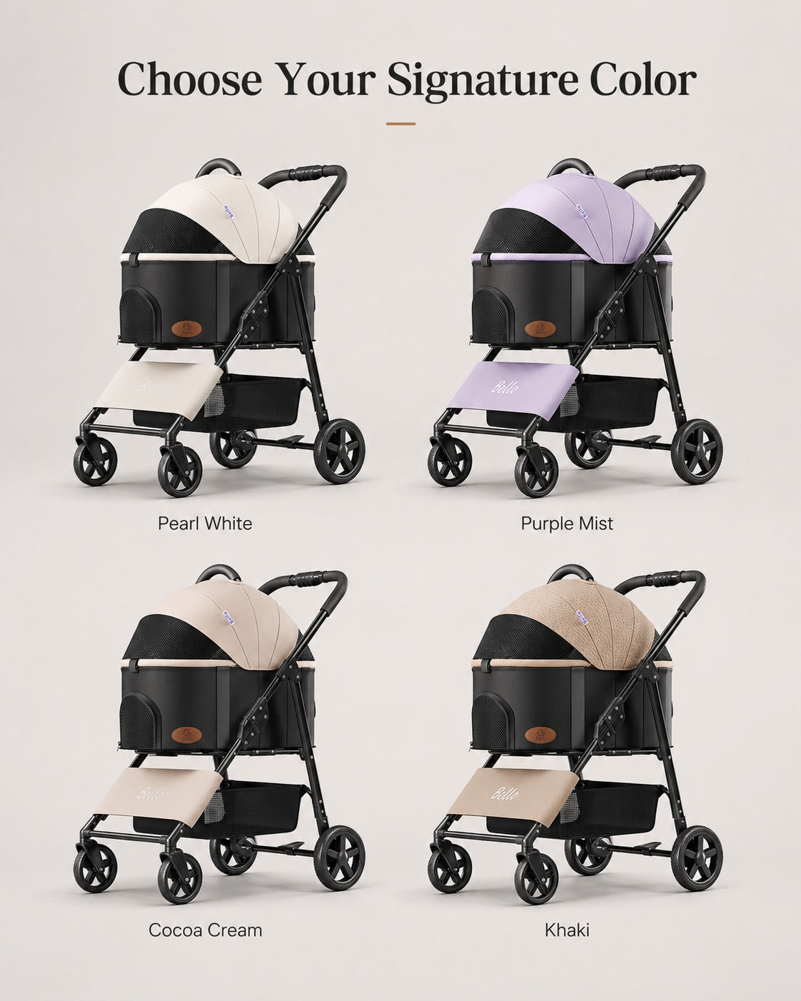 K3L Large Detachable Cabin Pet Stroller product detail 10.