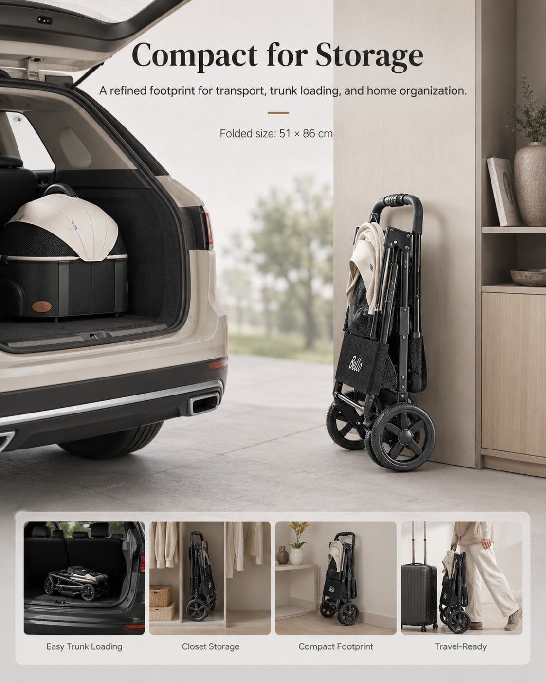 K3L Large Detachable Cabin Pet Stroller product detail 11.