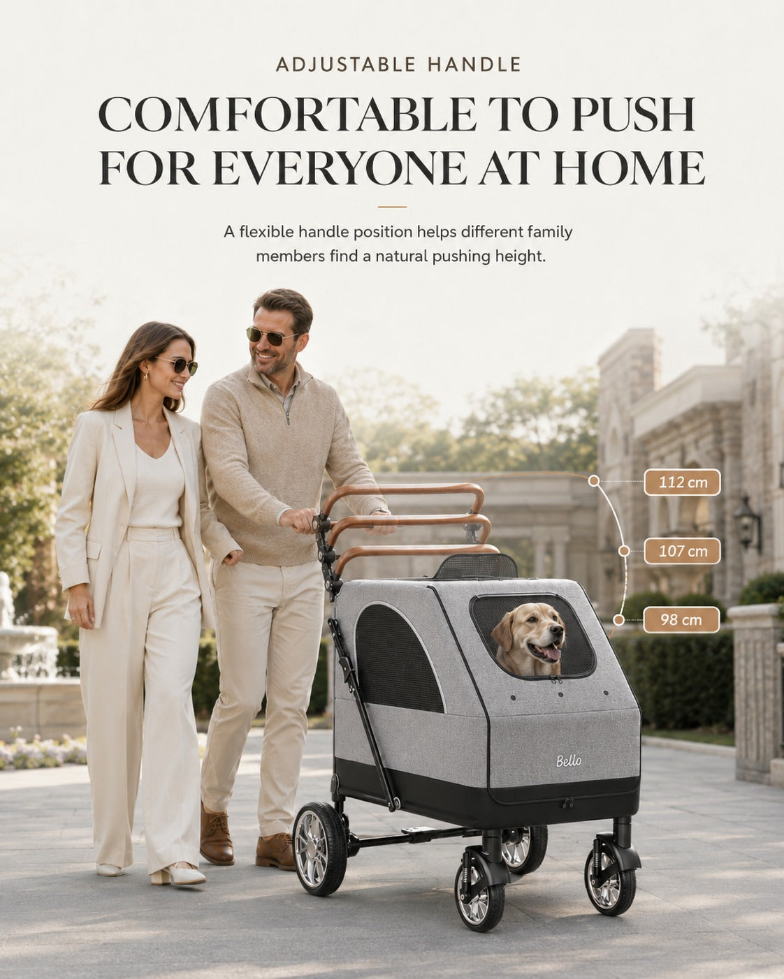 L01G Giant Capacity Pet Stroller product detail 2.