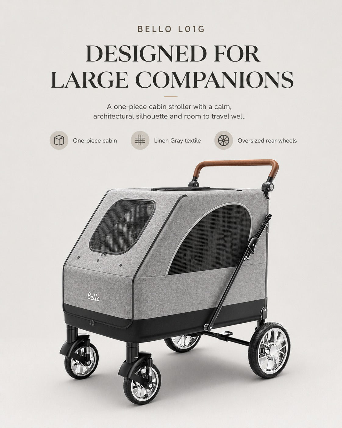 L01G Giant Capacity Pet Stroller product detail 5.