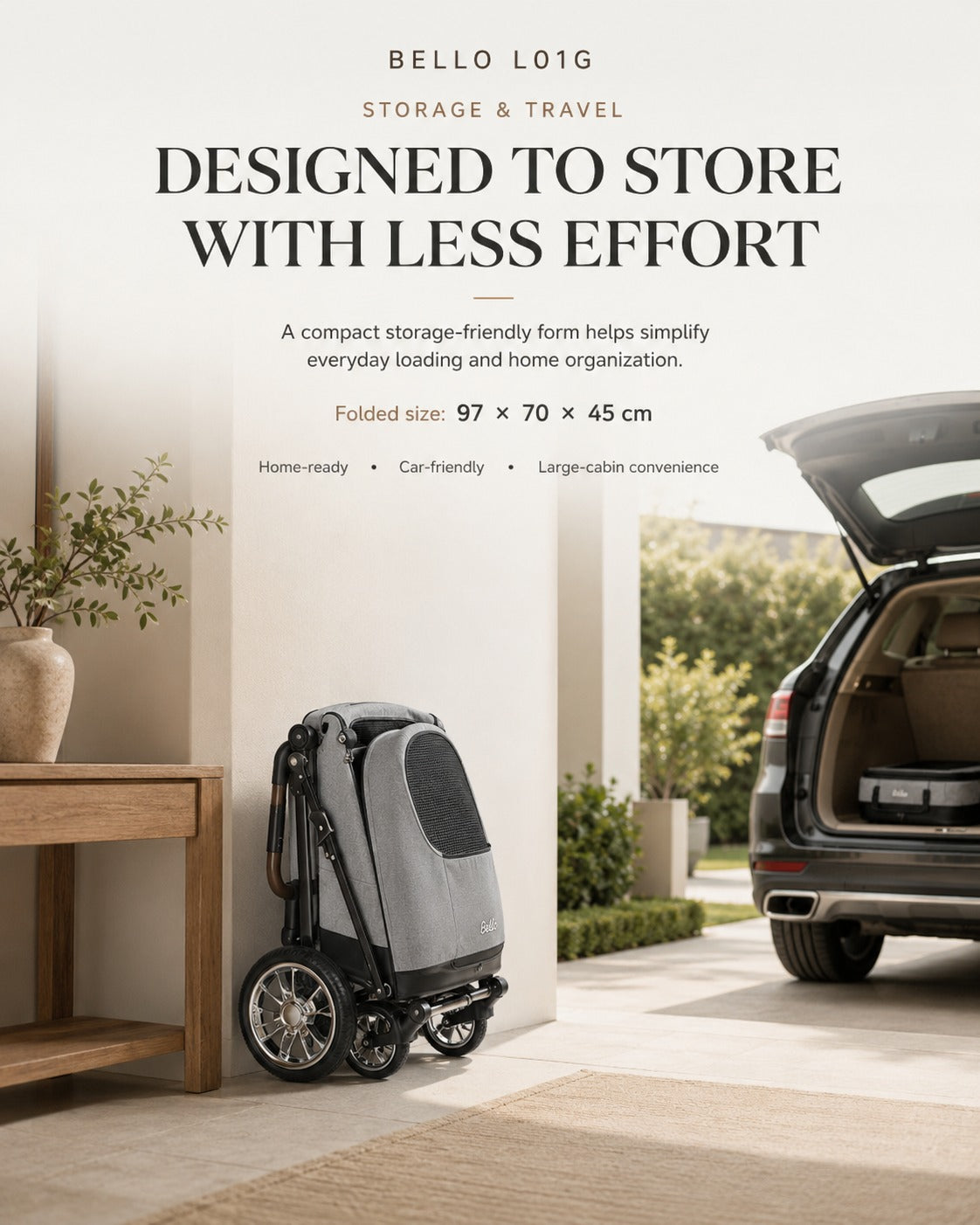 L01G Giant Capacity Pet Stroller product detail 8.