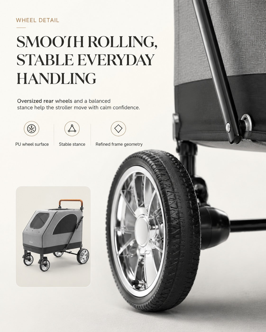 L01G Giant Capacity Pet Stroller product detail 10.