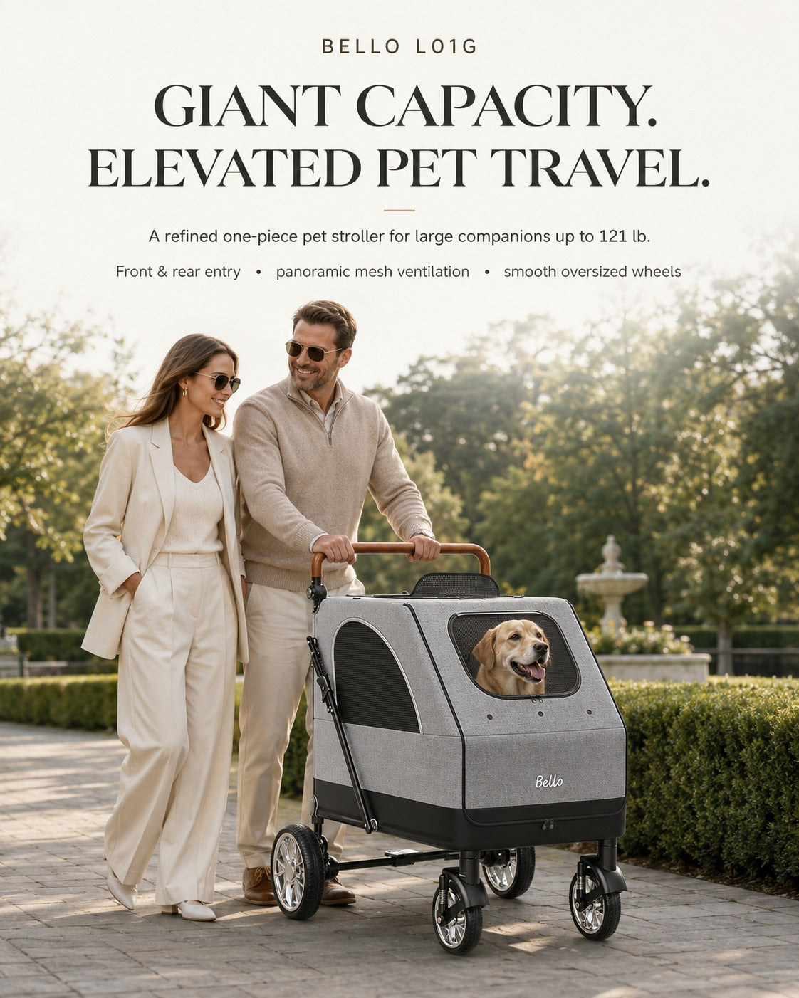 L01G Giant Capacity Pet Stroller product detail 11.