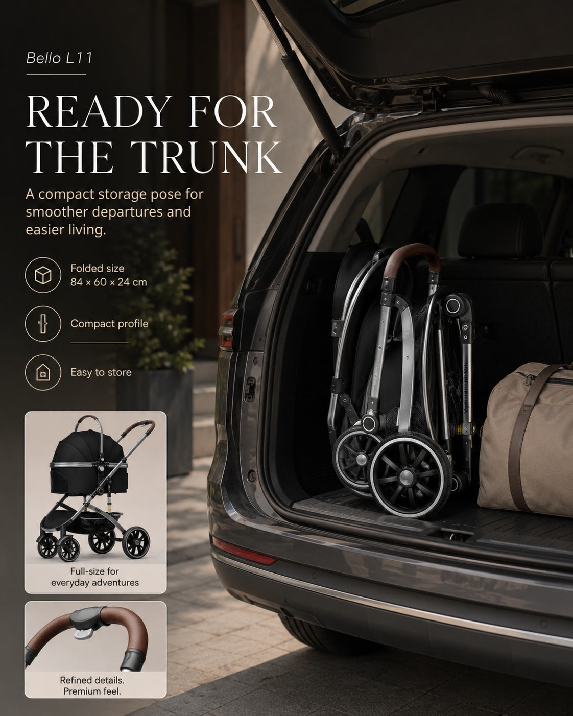 L11 Detachable Comfort Pet Stroller product detail 10.