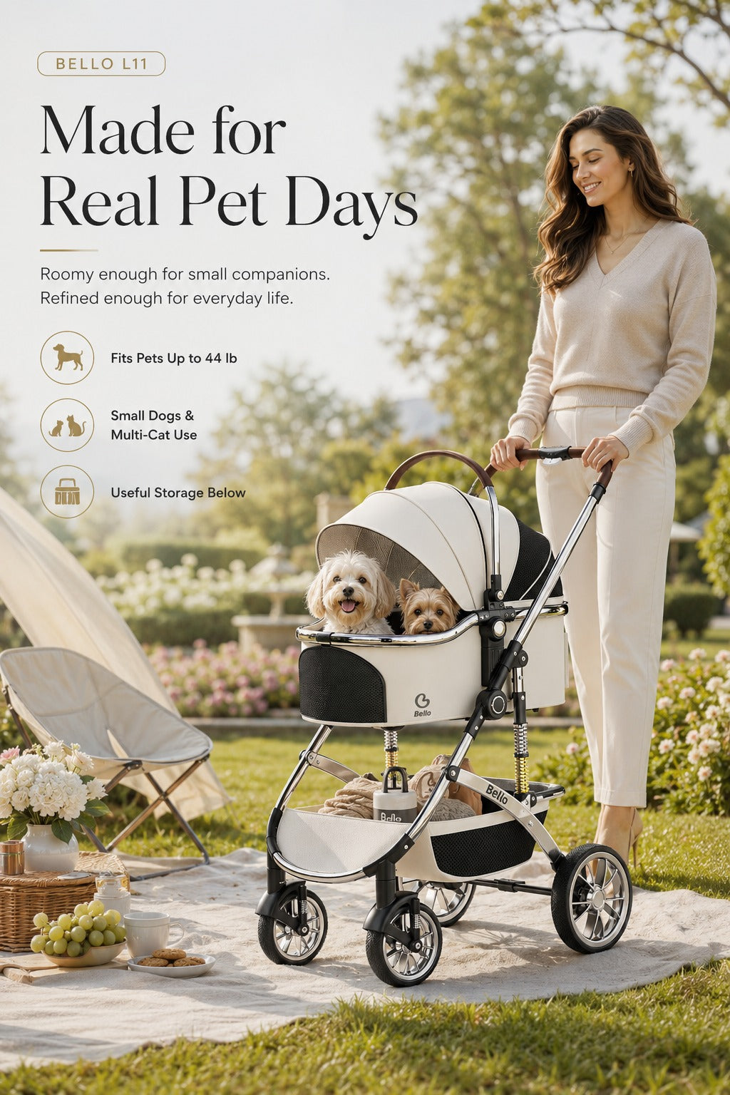 L11 Signature Detachable Pet Stroller product detail 15.
