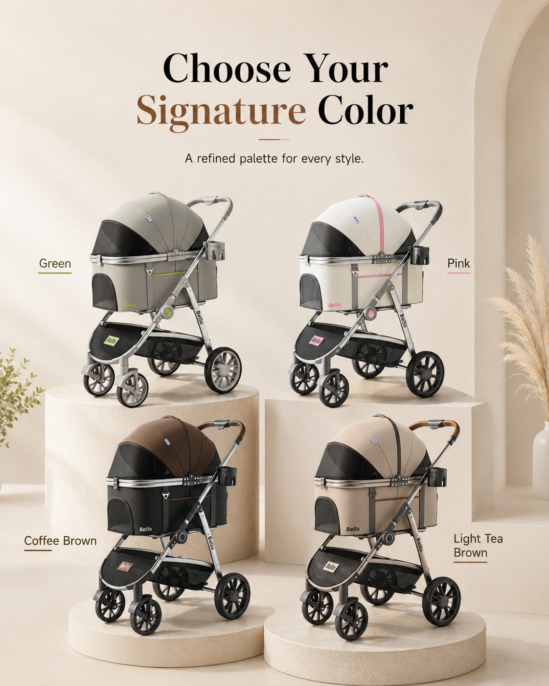 L9 Detachable Tall Cabin Pet Stroller product detail 11.