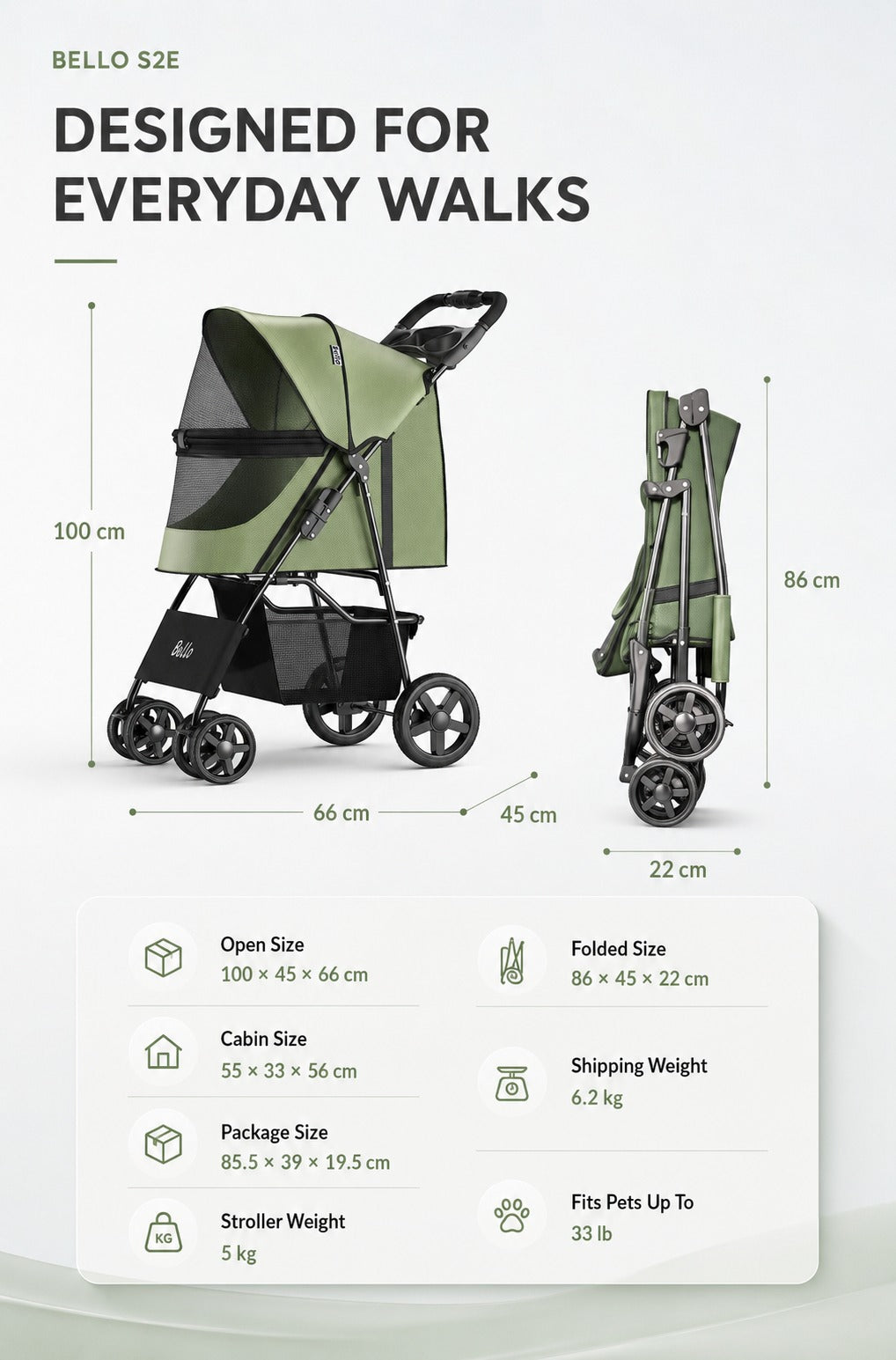 S2E Everyday Pet Stroller product detail 4.