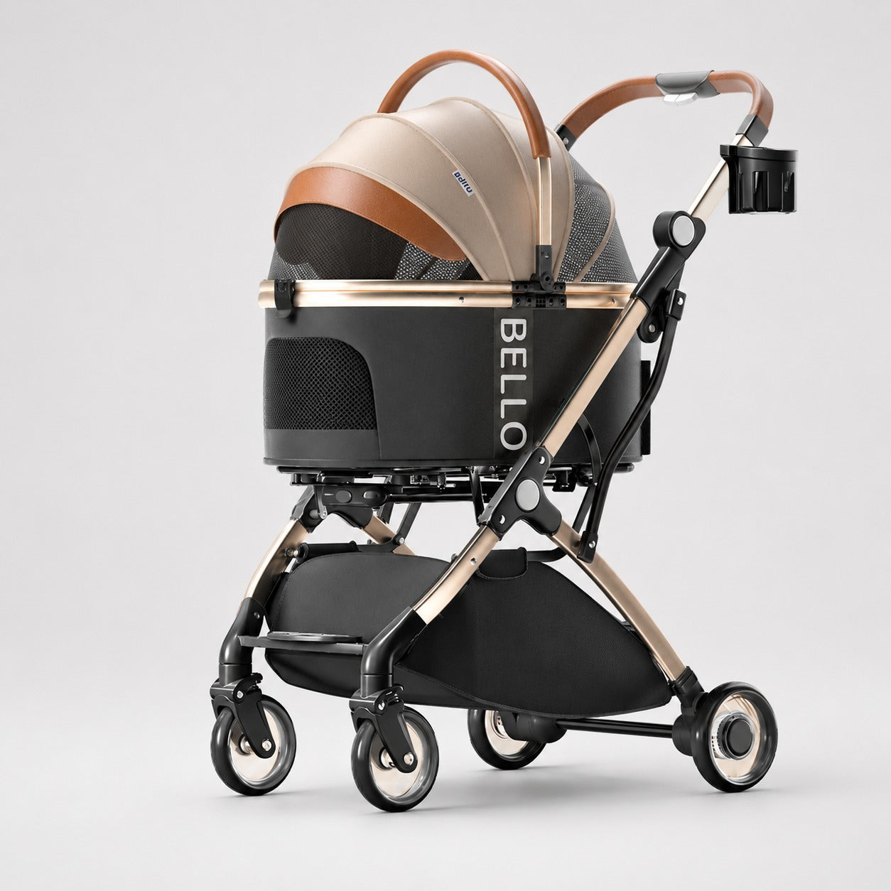 plaid dog stroller W1 Detachable Pet Stroller for Cats & Toy Dogs – bello velo
