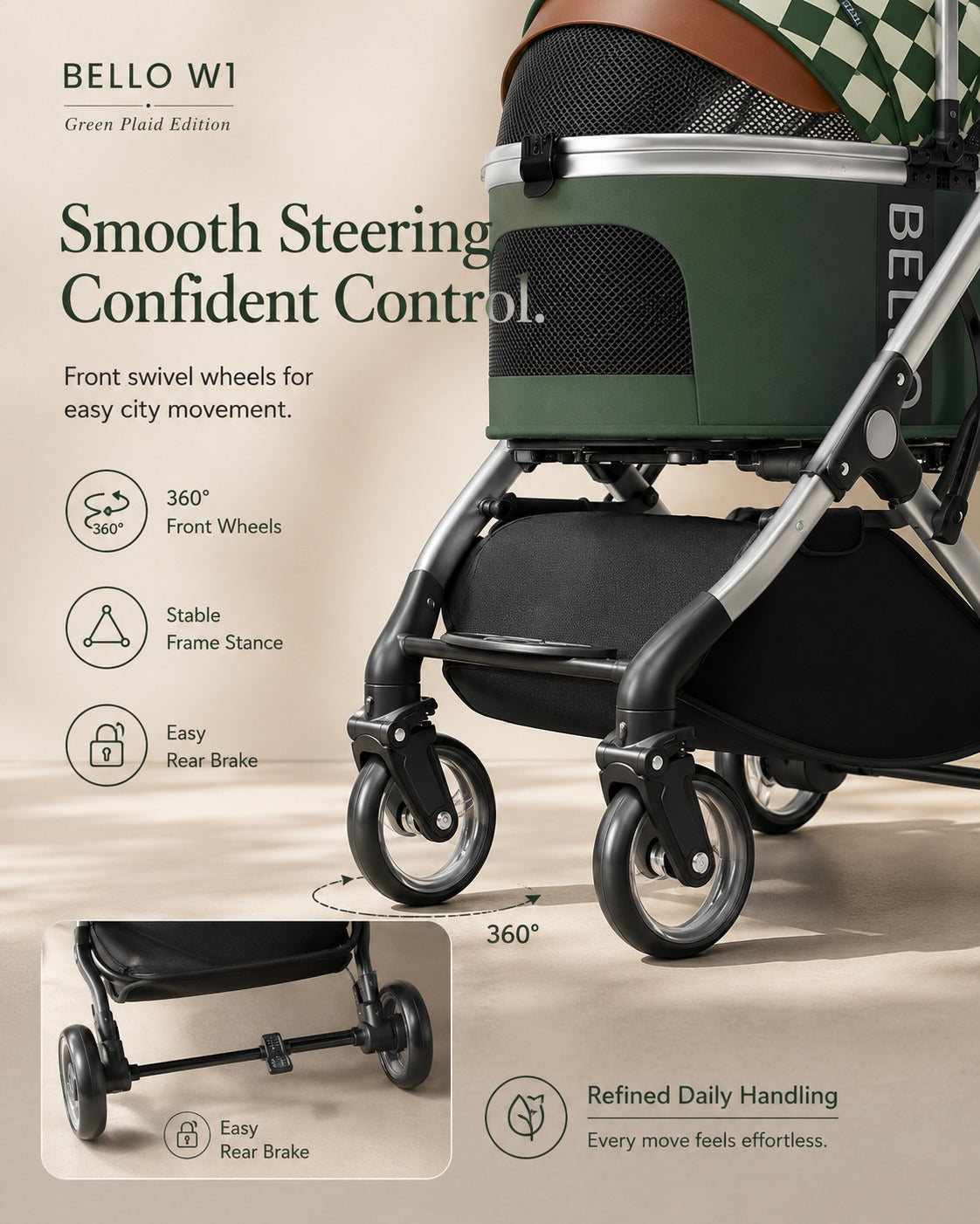 W1 Detachable Comfort Pet Stroller product detail 10.