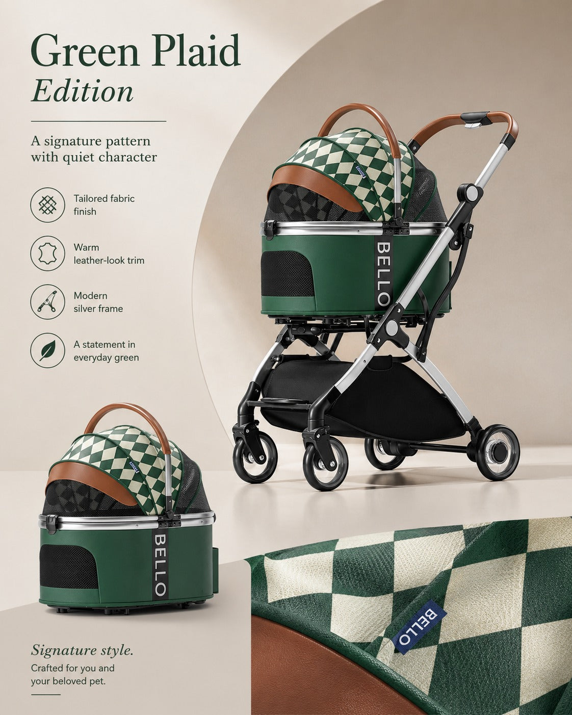 W1 Detachable Comfort Pet Stroller product detail 11.