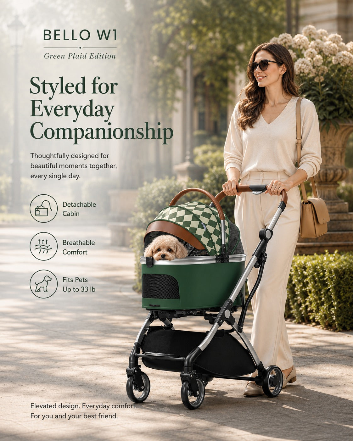 W1 Detachable Comfort Pet Stroller product detail 12.