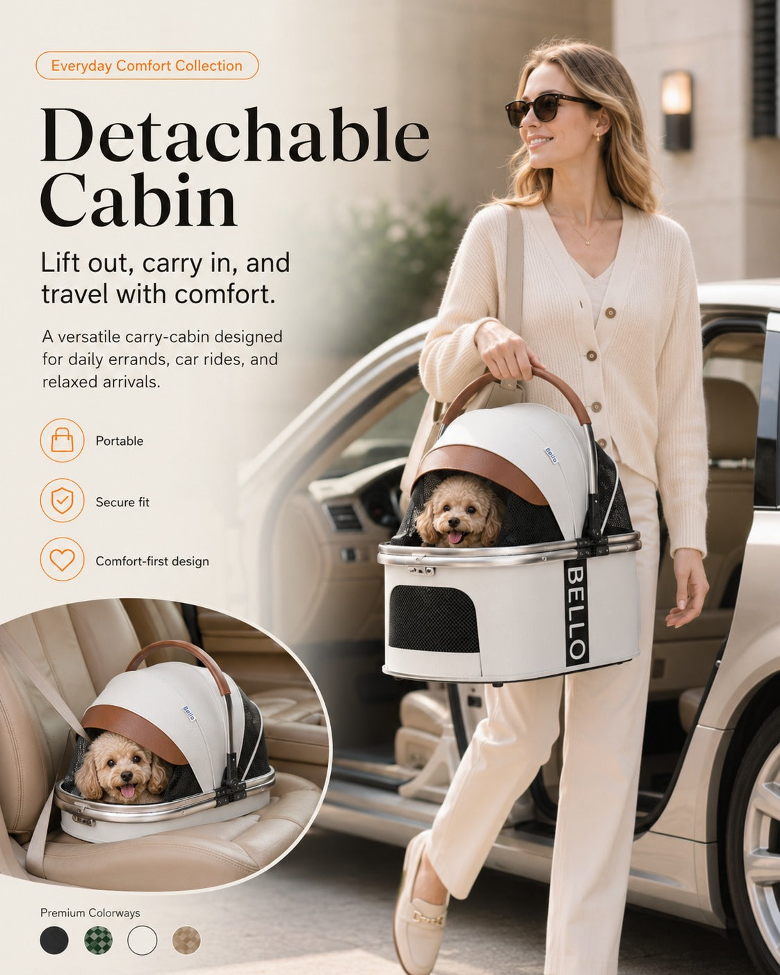 W1 Detachable Comfort Pet Stroller product detail 16.
