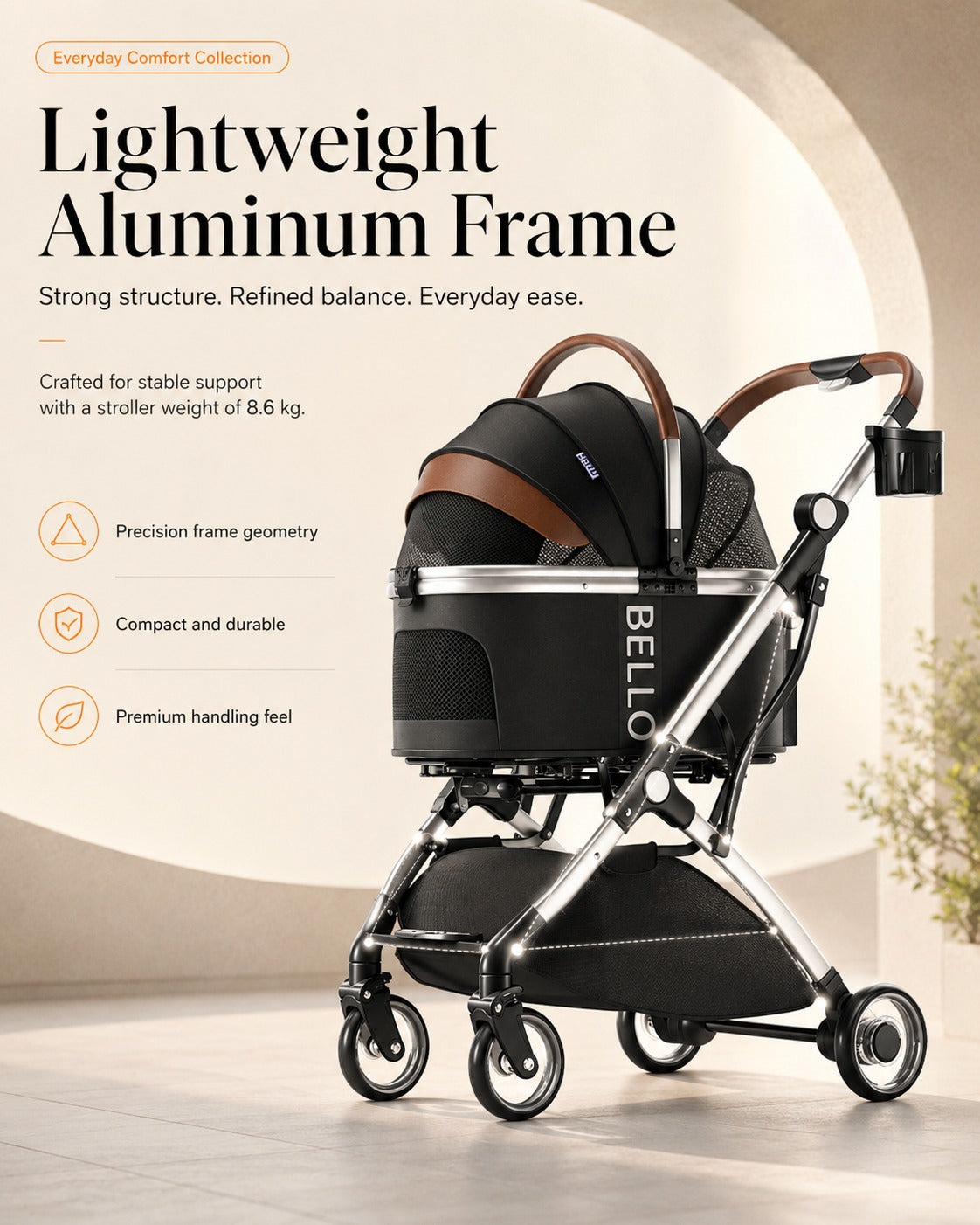 W1 Detachable Comfort Pet Stroller product detail 21.